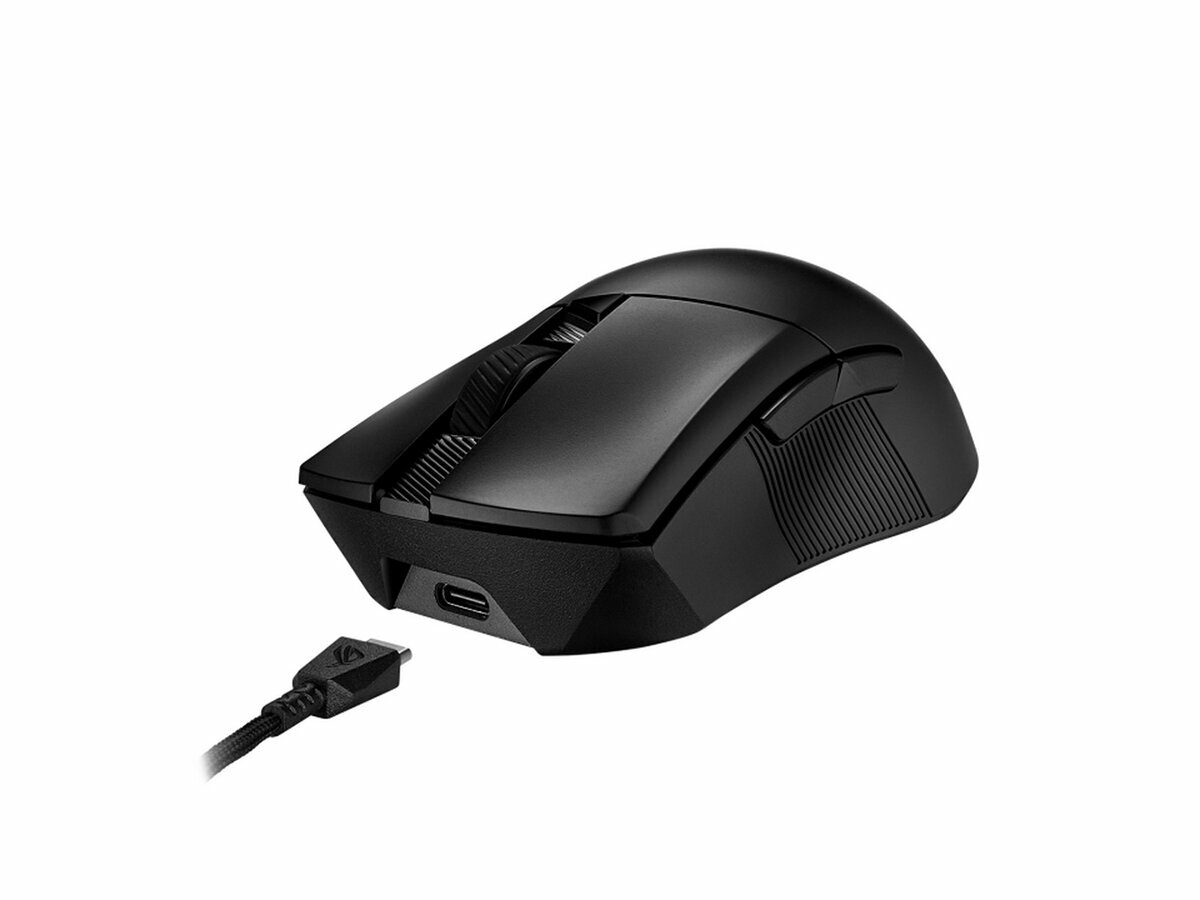 Мышь беспроводная ASUS ROG Gladius III Wireless AimPoint, 36000dpi, Bluetooth/ Wireless USB, RGB, 370mAh, Черный 90MP02Y0-BMUA00 - фото №4