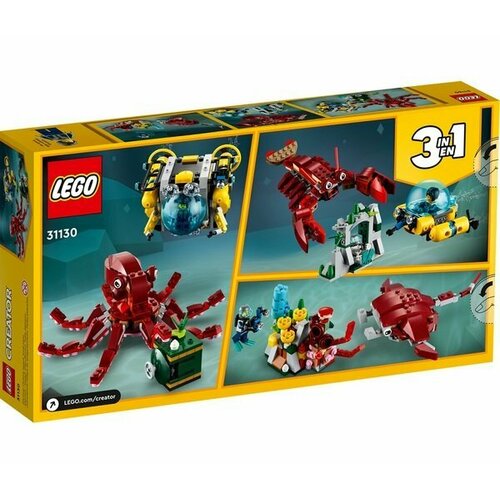 LEGO Creator 31130 Миссия по поиску затонувших сокровищ 3 в 1