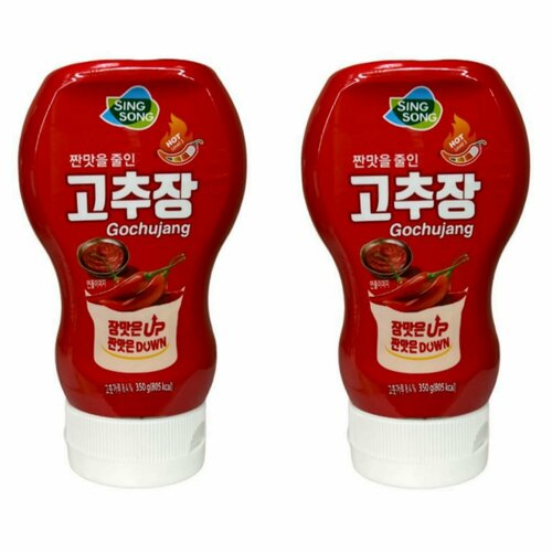 Соевая паста Кочуджянг Sing Song Gochujang Hot 350 г, 2 шт