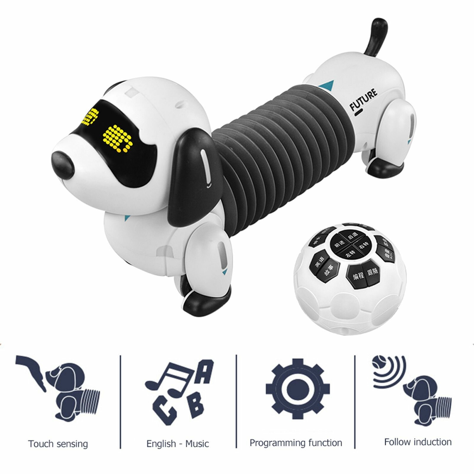 Робот Собака  игрушка для мальчика для девочек интерактивная программируемая на пульте управления