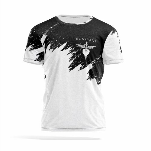 фото Футболка panin brand, размер 5xl, черный, белый