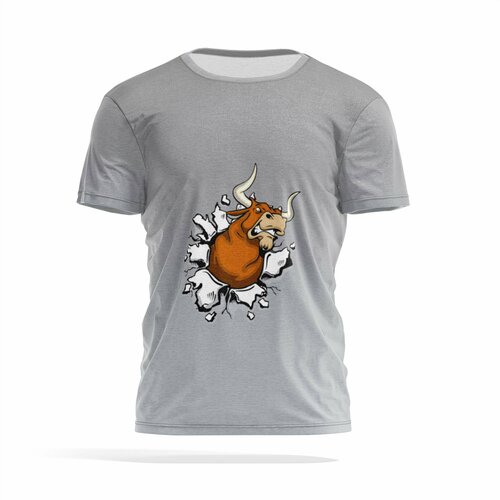 фото Футболка panin brand, размер xxs, серебряный, серый