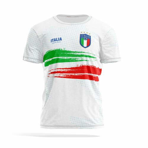 фото Футболка panin brand, размер 5xl, красный, белый