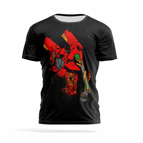 фото Футболка panin brand, размер xxl, красный, черный