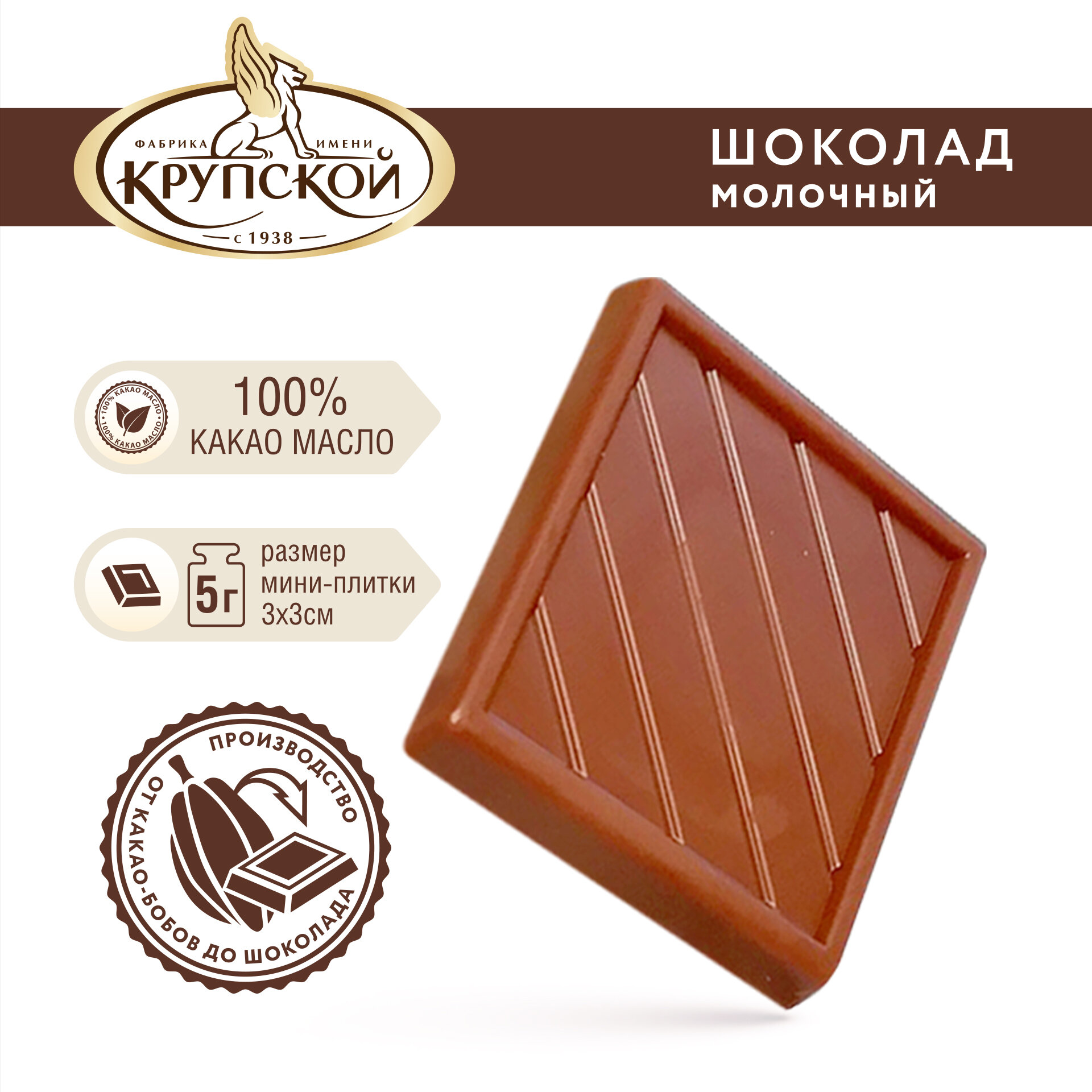 Шоколад кондитерский для глазури молочный Академия шоколада № 261, 37% какао ТМ Фабрика им. Крупской 1 кг - фотография № 2