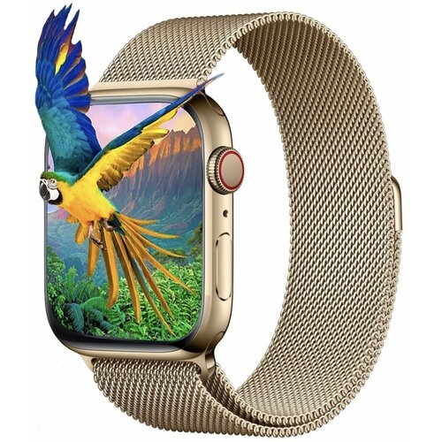 Cмарт часы GS8 MAX PREMIUM Series Smart Watch iPS Display, iOS, Android, 2 ремешка, Bluetooth звонки, Уведомления, Золотые