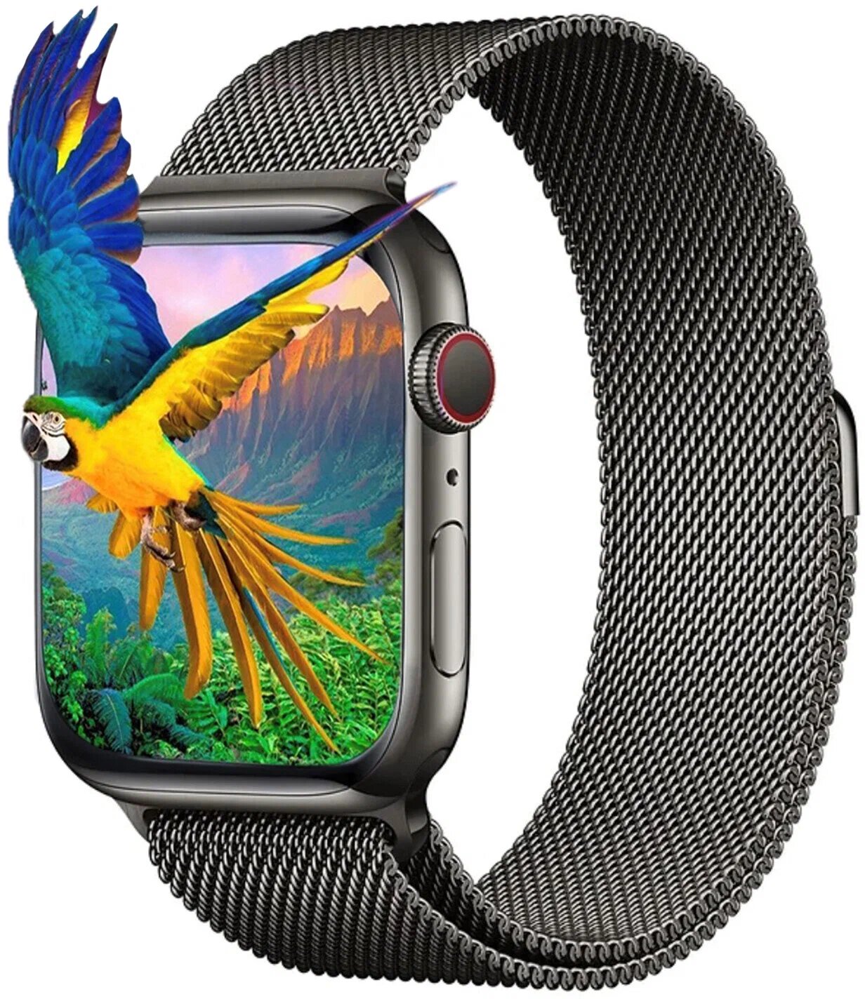 Cмарт часы GS8 MAX PREMIUM Series Smart Watch iPS Display, iOS, Android, 2 ремешка, Bluetooth звонки, Уведомления, Черные
