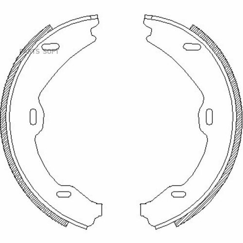 4706.01_! Колодки Барабанные Ручника Mb W220/C215 03> Remsa арт. 470601