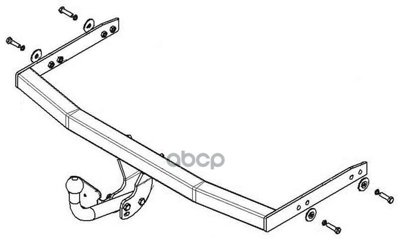 Фаркоп Тип Шара A A3, A3 Except Qattro Hb(3-5D) 1996-2002 Avtos Sk 04 AvtoS арт. SK 04