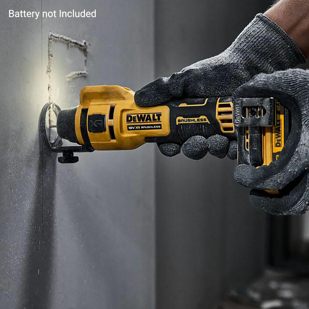 DeWALT DCE555N SOLO Фрезер по гипсокартону (18.0 В, 26000 об/мин, Bl-мотор, 0,8кг) - фотография № 8