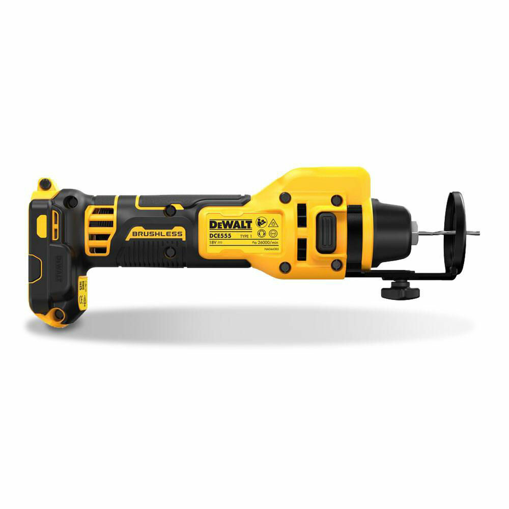 DeWALT DCE555N SOLO Фрезер по гипсокартону (18.0 В, 26000 об/мин, Bl-мотор, 0,8кг) - фотография № 5