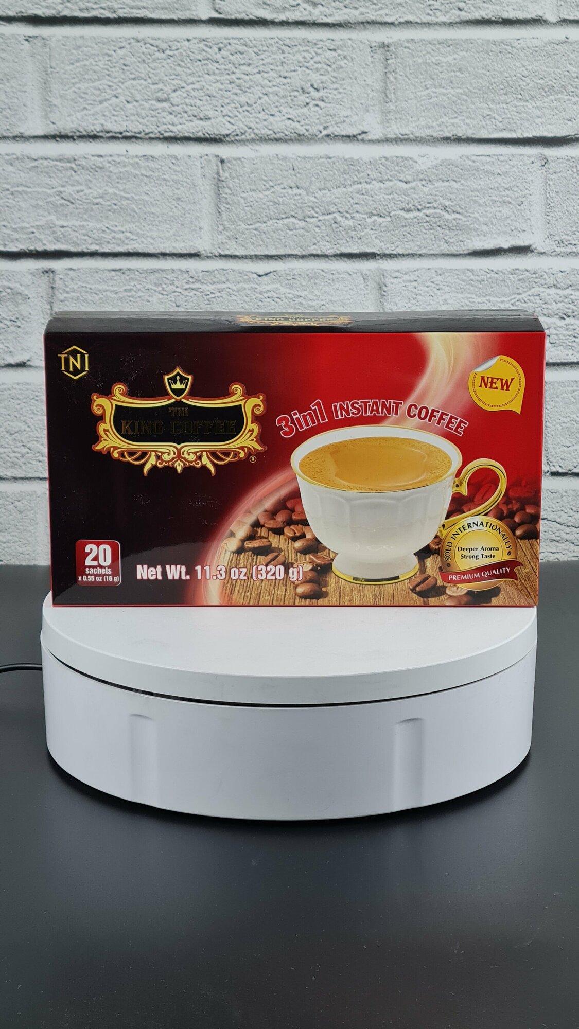 Кофе растворимый 3 в 1 KING COFFEE с сахаром и сливками/20 саше по 16 г