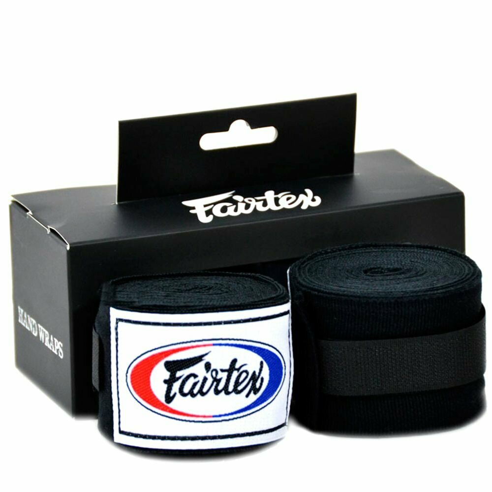 Бинты боксерские HW2 Fairtex черные 4.5 м — фото 1