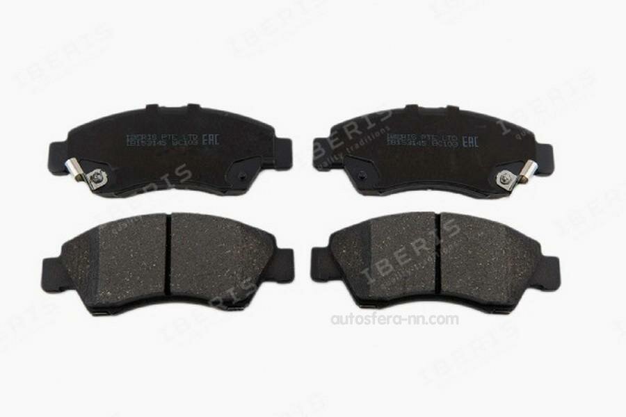 IBERIS IB153145 колодки тормозные передние К-Т HONDA JAZZ II (GD_, GE_) -08, JAZZ III (GE_, GG_, GP_) -14