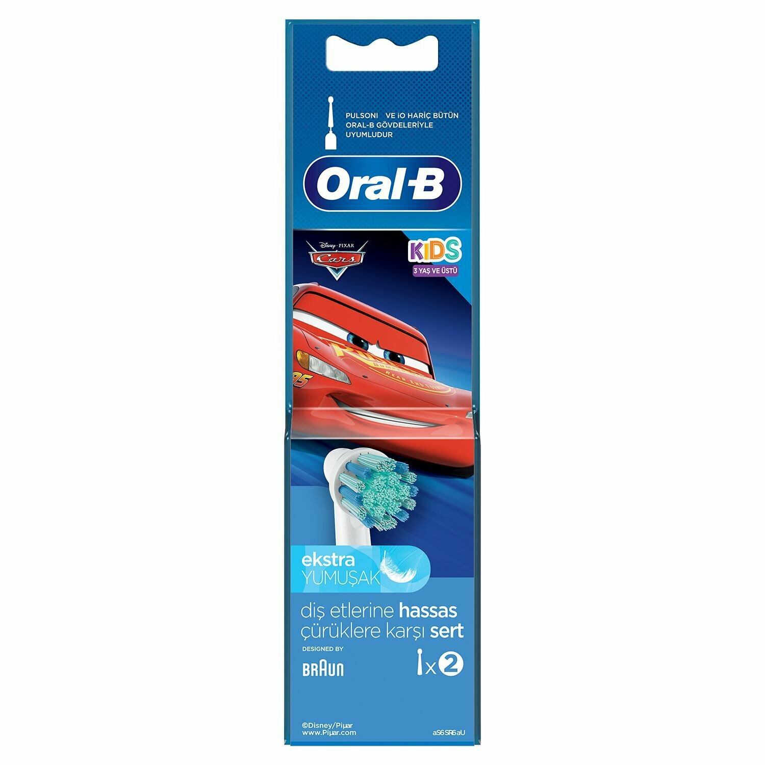 Насадки детские Oral-B/Орал-Би для электрической зубной щетки Kids Cars EB10S мягкие 2 шт. Procter & Gamble Manufacturing GmbH - фото №14
