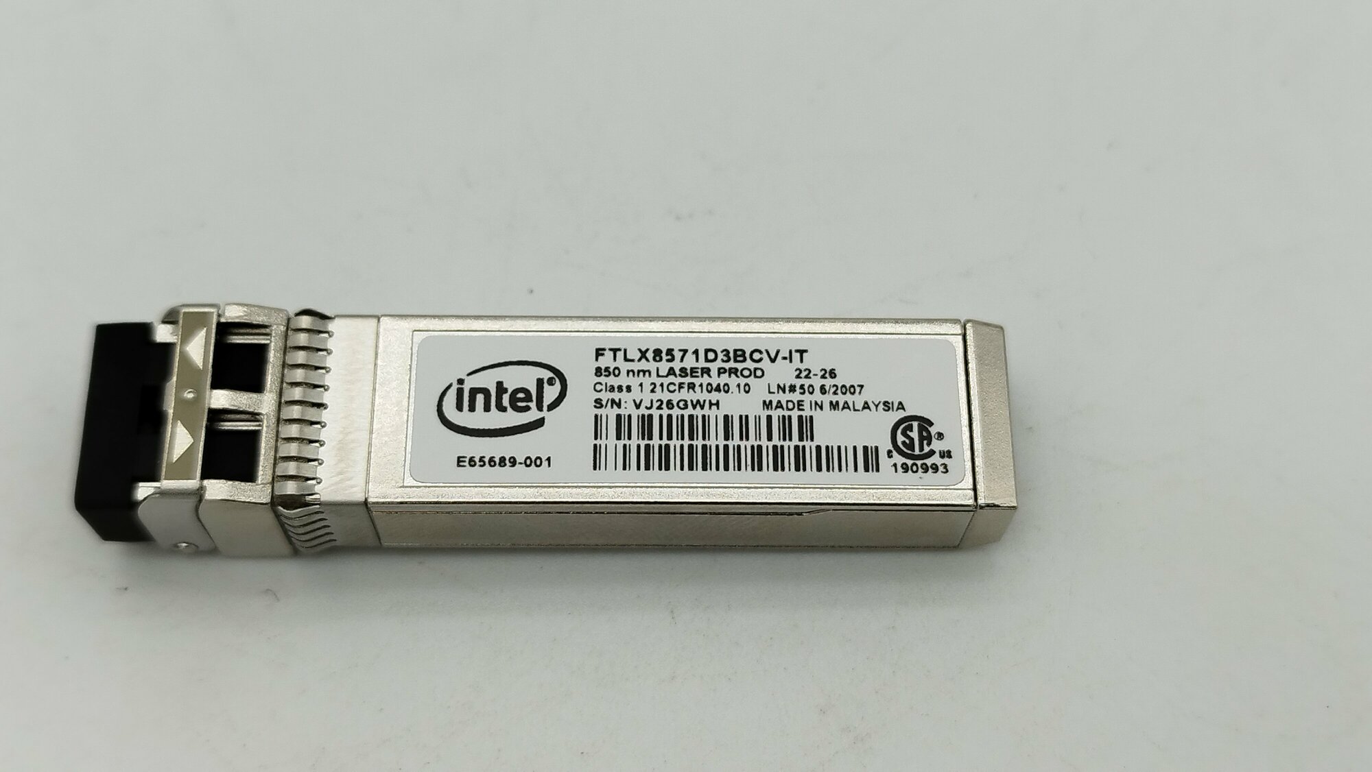 Intel Сетевая карта E10GSFPSR FTLX8571D3BCV-IT FTLX8571D3BCL модуль Ethernet SFP+ SR Optics для Ethernet Server Adapter X520-DA2