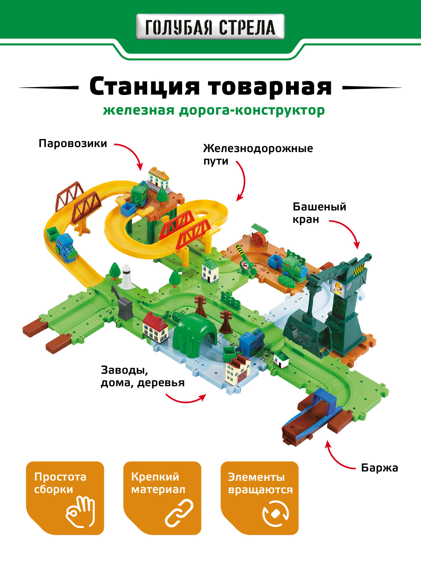 Железная дорога Голубая стрела Станция товарная (2062)