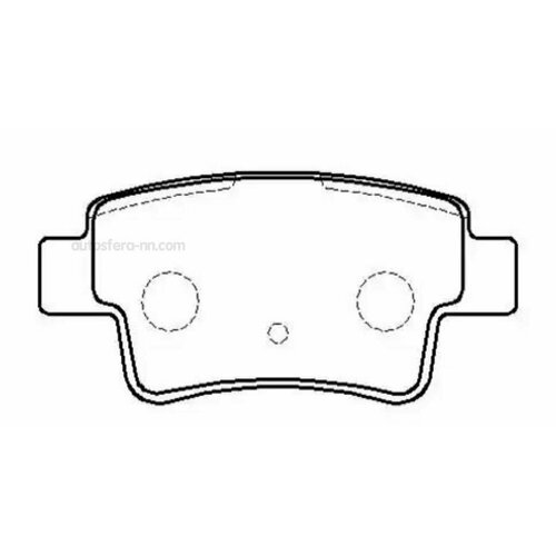 HSB HP9964 Колодки тормозные дисковые FIAT Linea 076- Grande Punto 0510- OPEL Corsa D 067- 416₽