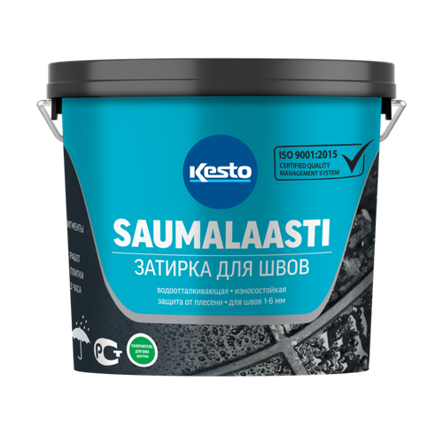 Kesto kiilto Saumalaasti 39 светлый мрамор, 1 кг затирка для заполнения швов между кафельными плитками