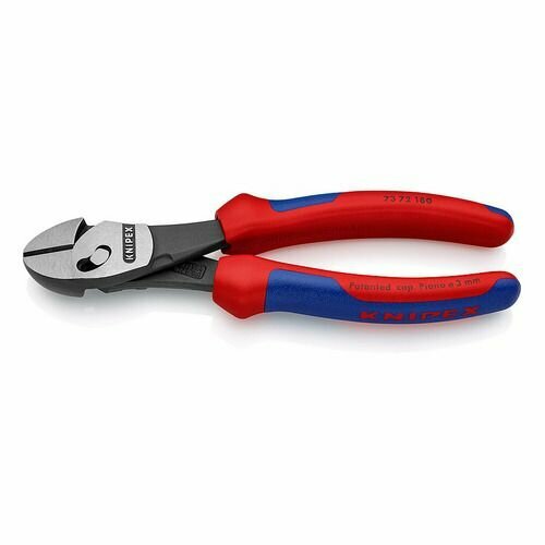 Бокорезы KNIPEX KN-7372180BK TwinForce® c двойным шарниром, 180 мм - фотография № 5