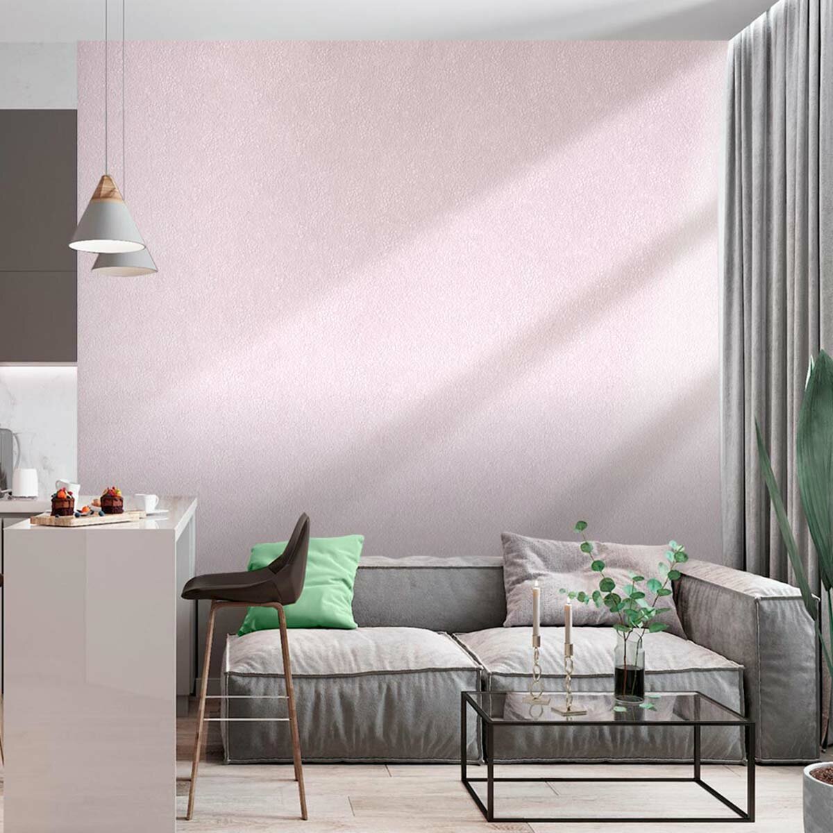 Обои флизелиновые VEROL «Розовые» 1.06х10 м, площадь 10.6 м2, обои на стену, декор для дома, виниловые на флизелине метровые однотонные компаньоны