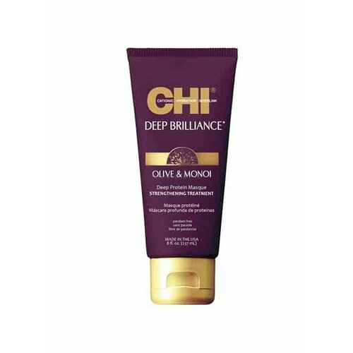 CHI Deep Brilliance - Протеиновая маска 237 мл chi deep brilliance optimum moisture shampoo увлажняющий шампунь для поврежденных волос 946 мл