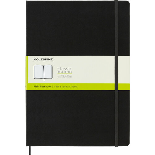 Блокнот Moleskine CLASSIC QP112 A4 192стр. нелинованный твердая обложка черный блокнот moleskine classic qp112 a4 192стр нелинованный твердая обложка черный