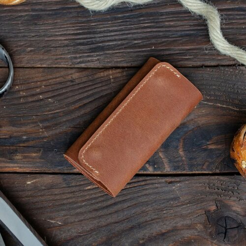 Ключница LEWSKI, гладкая фактура, коричневый