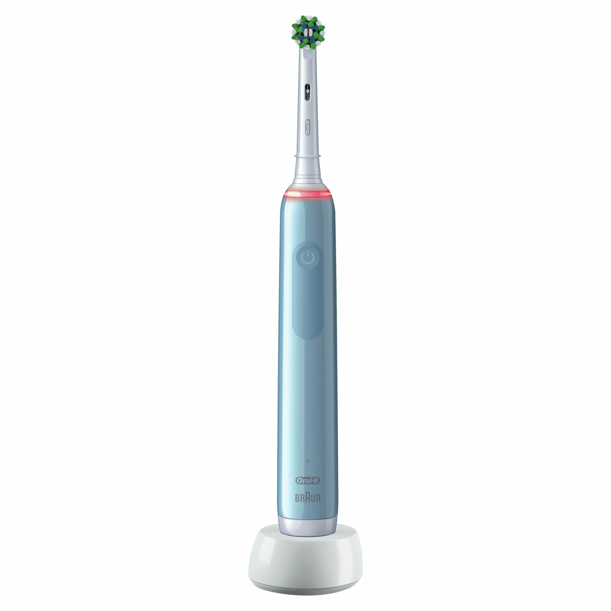 Электрическая зубная щетка ORAL-B Pro 3/D505.513.3 CrossAction, цвет: голубой - фото №8