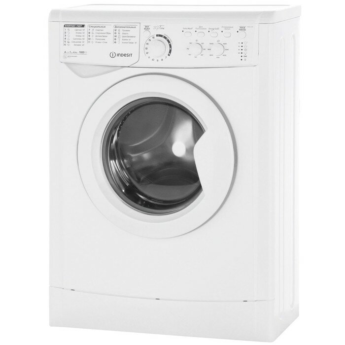 Indesit Стиральная машина Indesit EWUC 4105, класс А, 1000 об/мин, до 4 кг, белая