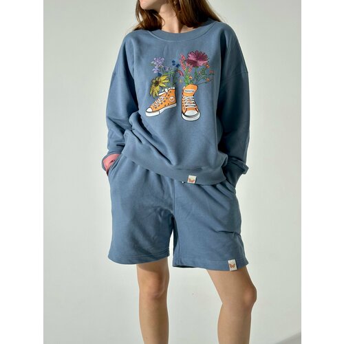 фото Бермуды приятно, размер xl, голубой