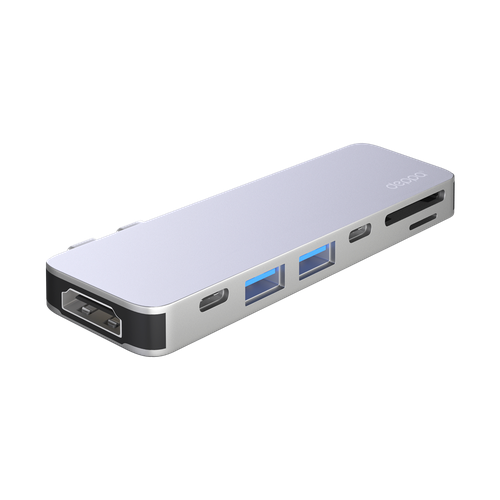 USB-C адаптер для MacBook 7-в-1 серебро крафт Deppa 73122-OZ 3849₽