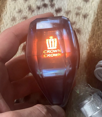 Ручка акпп хрустальна логотип Crown