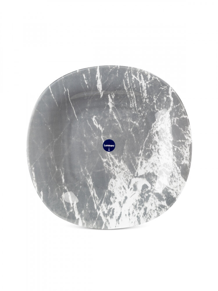 Luminarc Тарелка обеденная Marble Grey 27см серый 2 см 27 см 27 см 1 шт. 27 см - фотография № 6