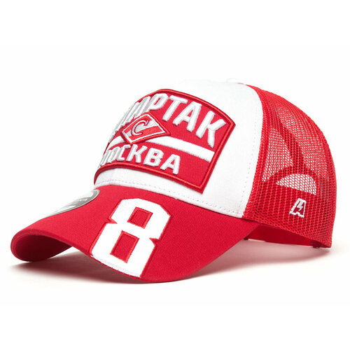 фото Бейсболка atributika & club, размер 55-58, красный