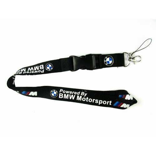 Бирка для ключей, BMW, белый, черный