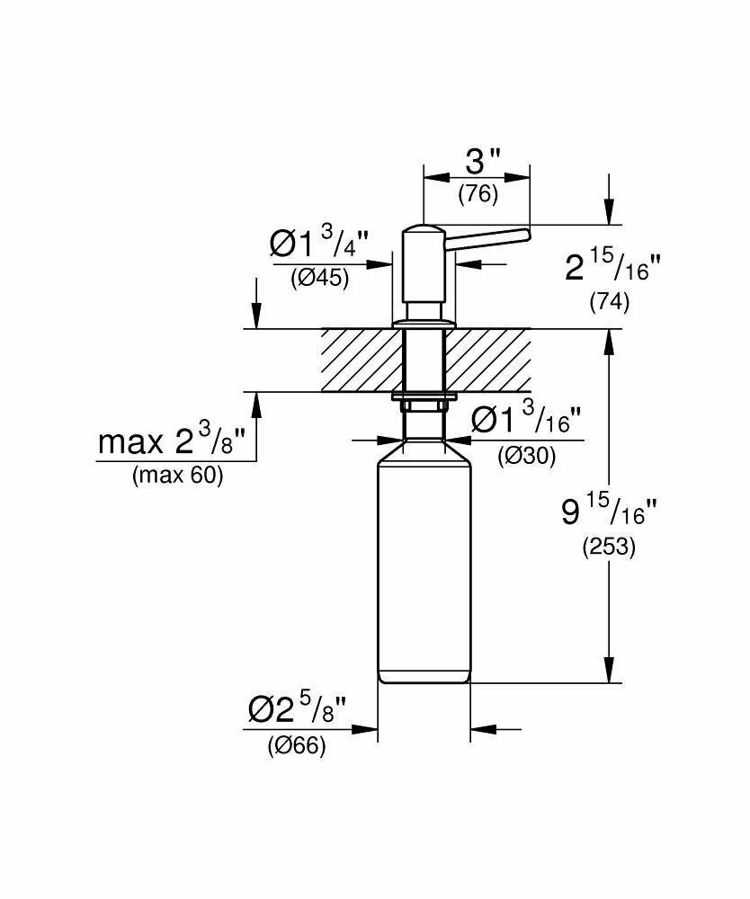 Дозатор жидкого мыла Grohe - фото №12