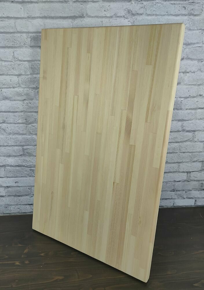 Столешница деревянная для стола без шлифовки и покраски 120х80х4 см