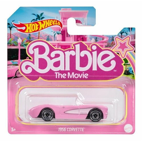 Машинка Барби 1:64 Barbie: The Movie Hot Wheels Corvette hot movie totem metal gyro great performance accurate silver spinning top hot movie totem print spinning toys top children gifts