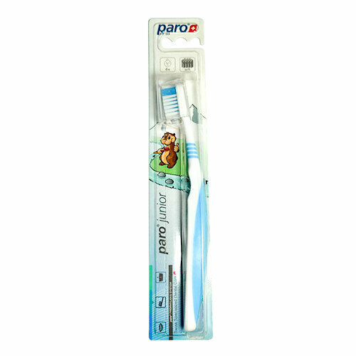 Paro Junior мягкая зубная щетка с гибкой шейкой