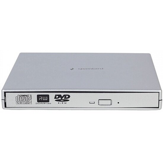 Внешний привод DVD Gembird DVD-USB-02-SV USB 20 серебристый