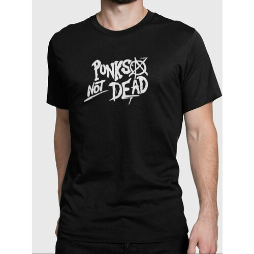 Футболка Alex Drew, размер XL, черный сумка punk not dead анархия панк рок фиолетовый