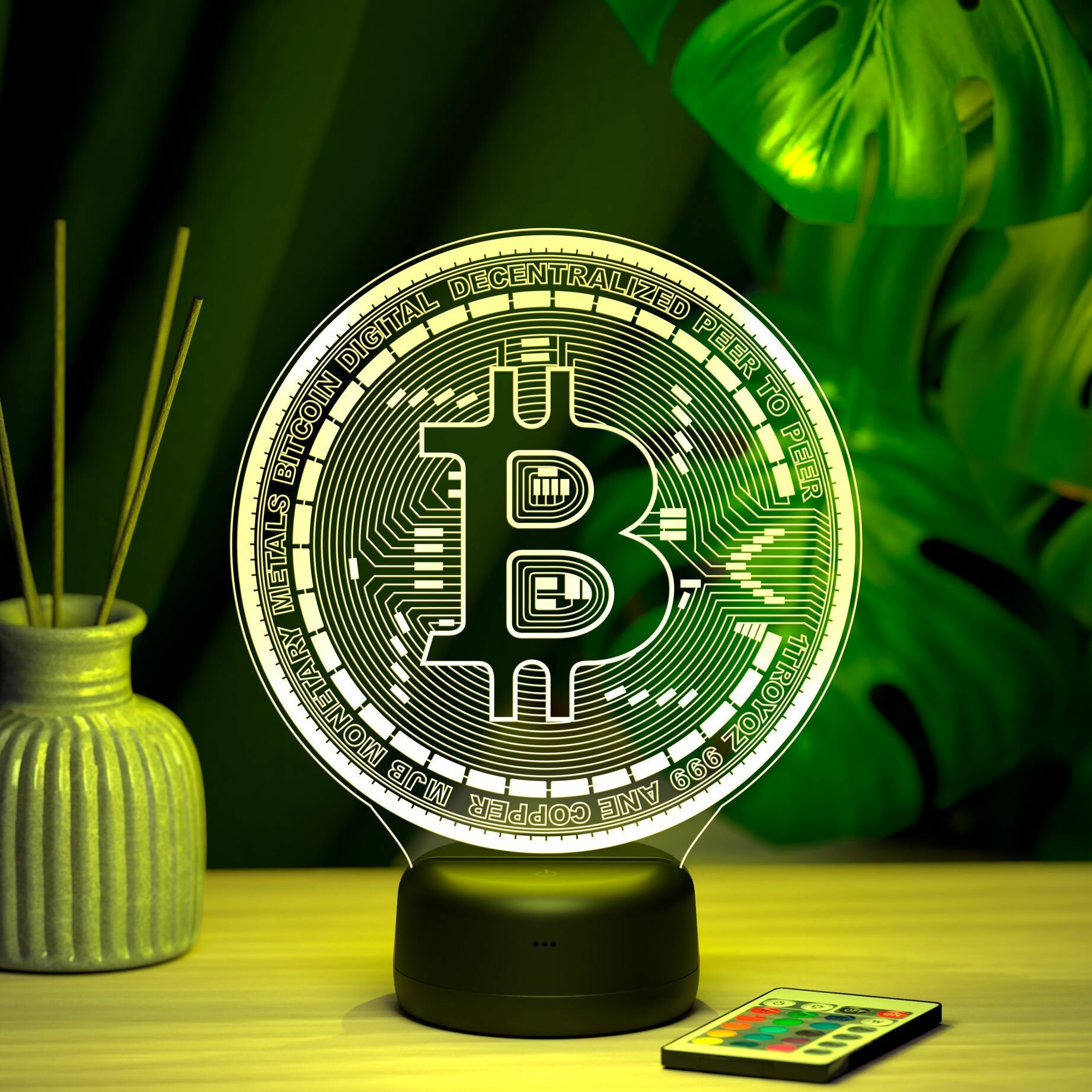 Светильник "Биткоин (Bitcoin)" - подарок близким