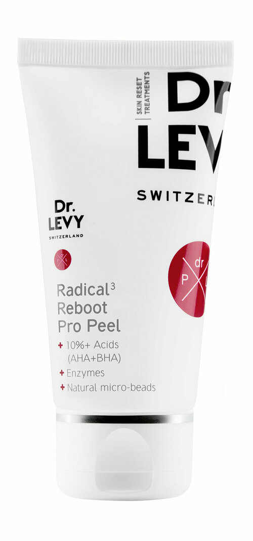 DR. LEVY SWITZERLAND Radical 3 Reboot Pro Peel Пилинг для лица тройного действия антивозрастной, 50 мл