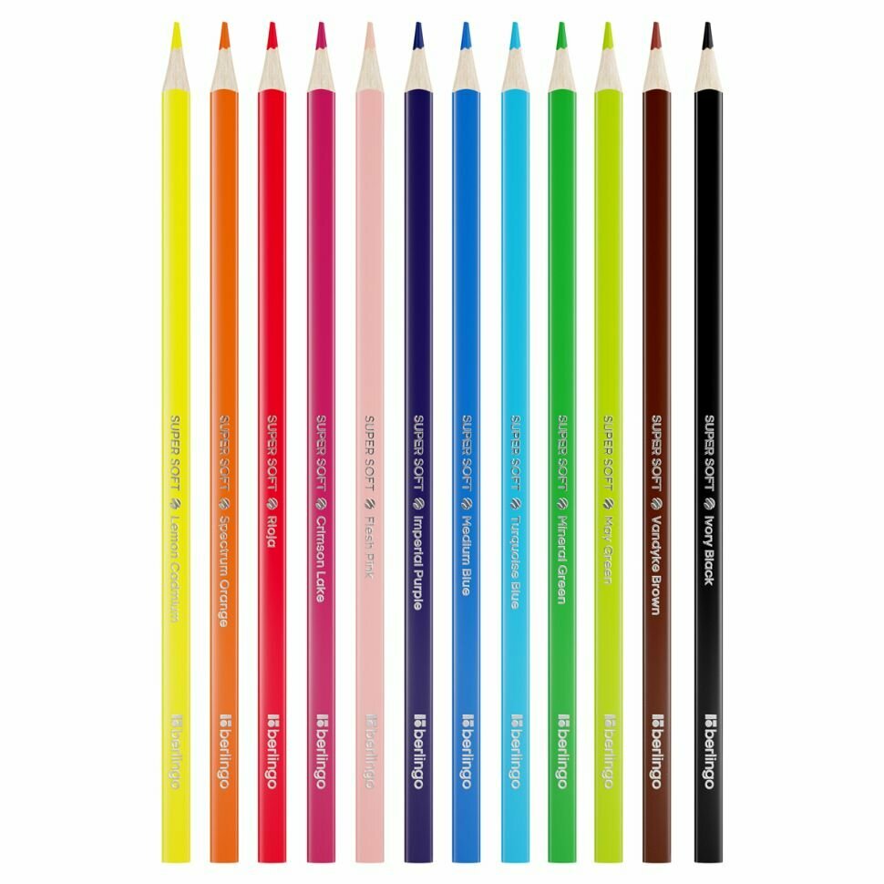 Набор карандашей Berlingo Super Soft Жил-был кот 12 цветов - фото №15