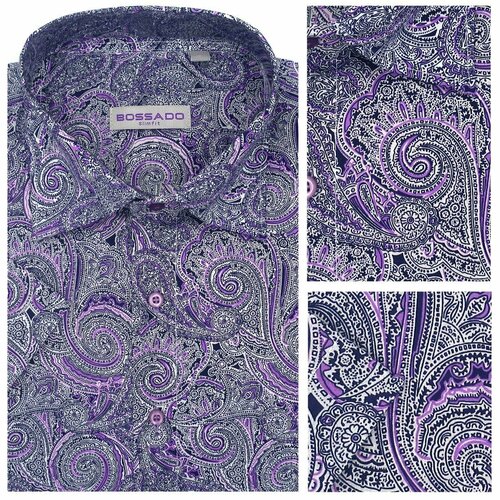 Рубашка Bossado, размер S, фиолетовый