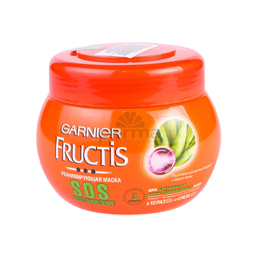 Маска для волос Garnier Fructis SOS-восстановление, для секущихся и очень поврежденных волос, 300 мл - фото №18