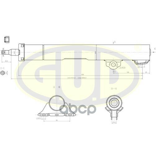 GUD амортизатор ПЕР ГАЗ MB W201/124/S124/W124 кроме SPORT/4WD 85> 1шт