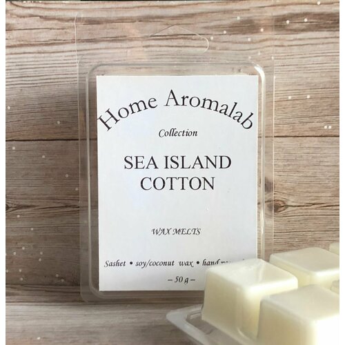 Флорентийское восковое саше в упаковке с ароматом "Sea Island Cotton"/Запах чистоты и уюта в вашем доме/ Саше для аромалампы/ Wax Melts