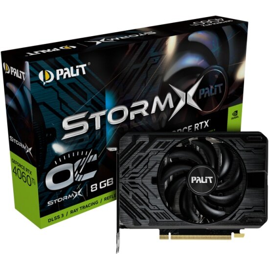 Видеокарта Palit GeForce RTX 4060 Ti STORMX OC 8G